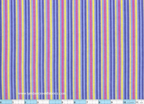 Royal Yellow Pink Stripe Flannel